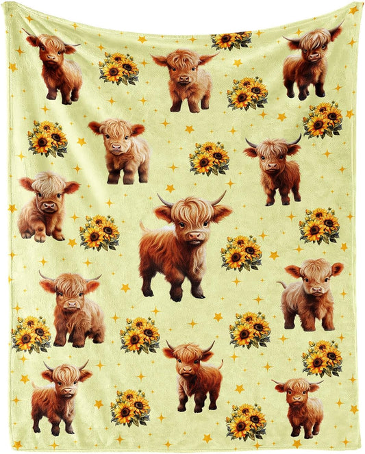 Highland Cow Lover Highland Cow Blanket 0624