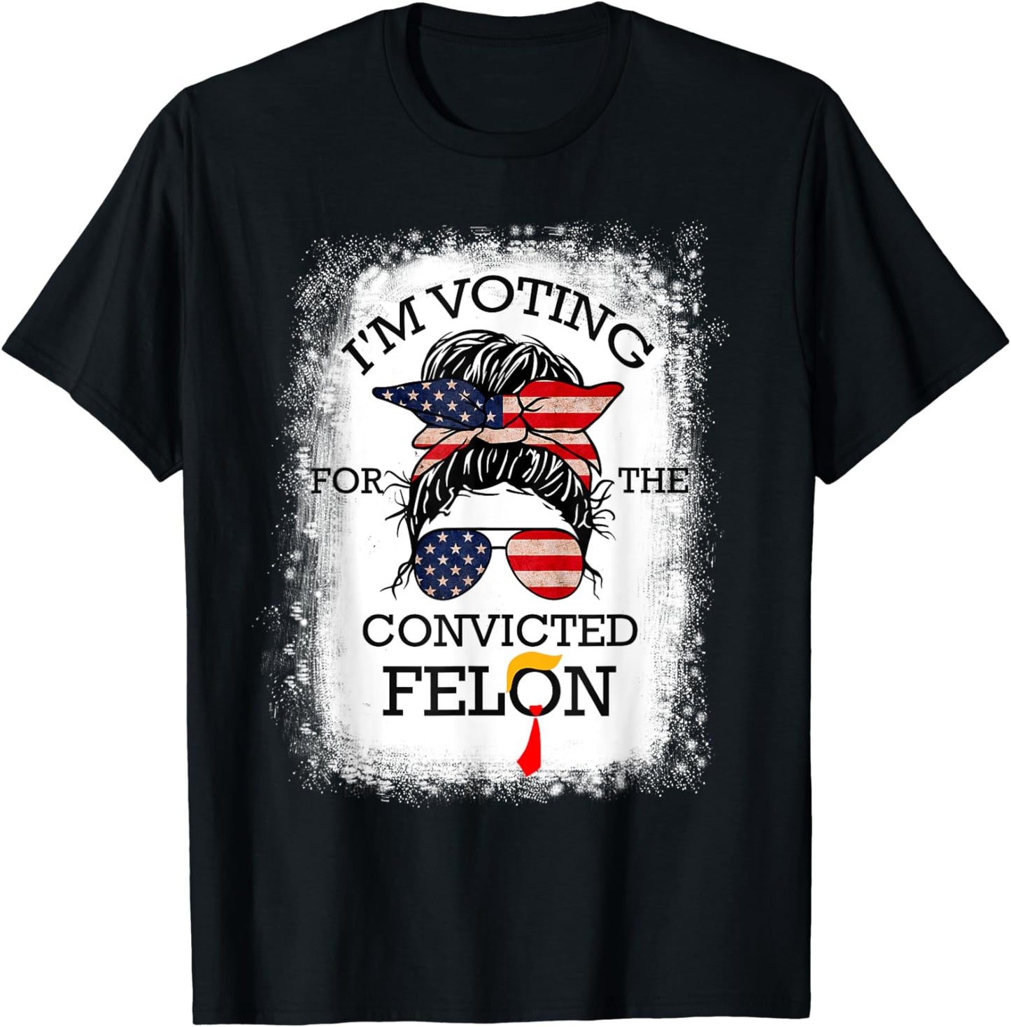 T-shirt et sweat à capuche « Trump 2024, criminel condamné, je vote criminel condamné 2024 »