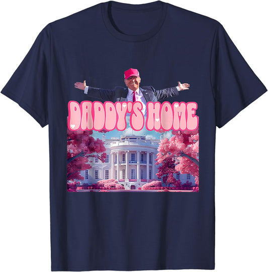 T-shirt et sweat à capuche « Papa rentre à la maison » (avec une blague de Trump)