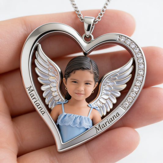 Collier pendentif en métal personnalisé avec photo - Collier commémoratif en forme de pendentif en métal -