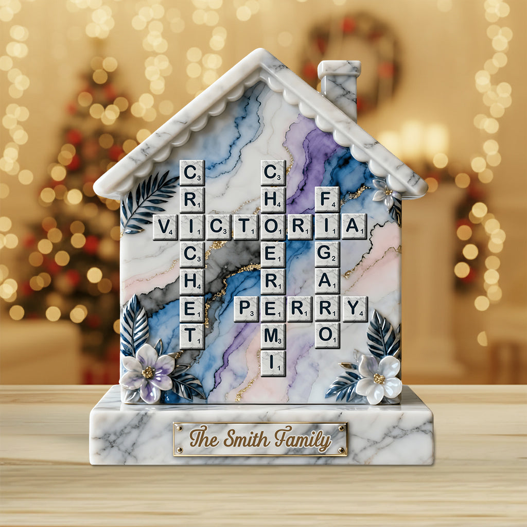 Joyeux Noël - Plaque acrylique personnalisée pour la famille