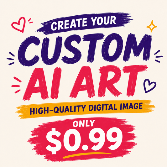 Créez votre art IA personnalisé – Image numérique de haute qualité pour 0,99 €