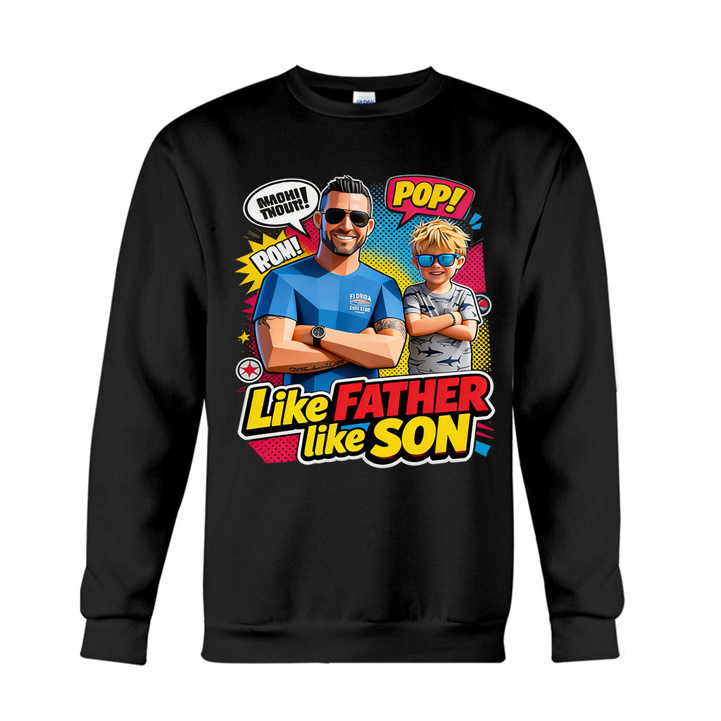 Cadeau Style Popart - T-shirt et Sweat à Capuche Personnalisés pour Papa