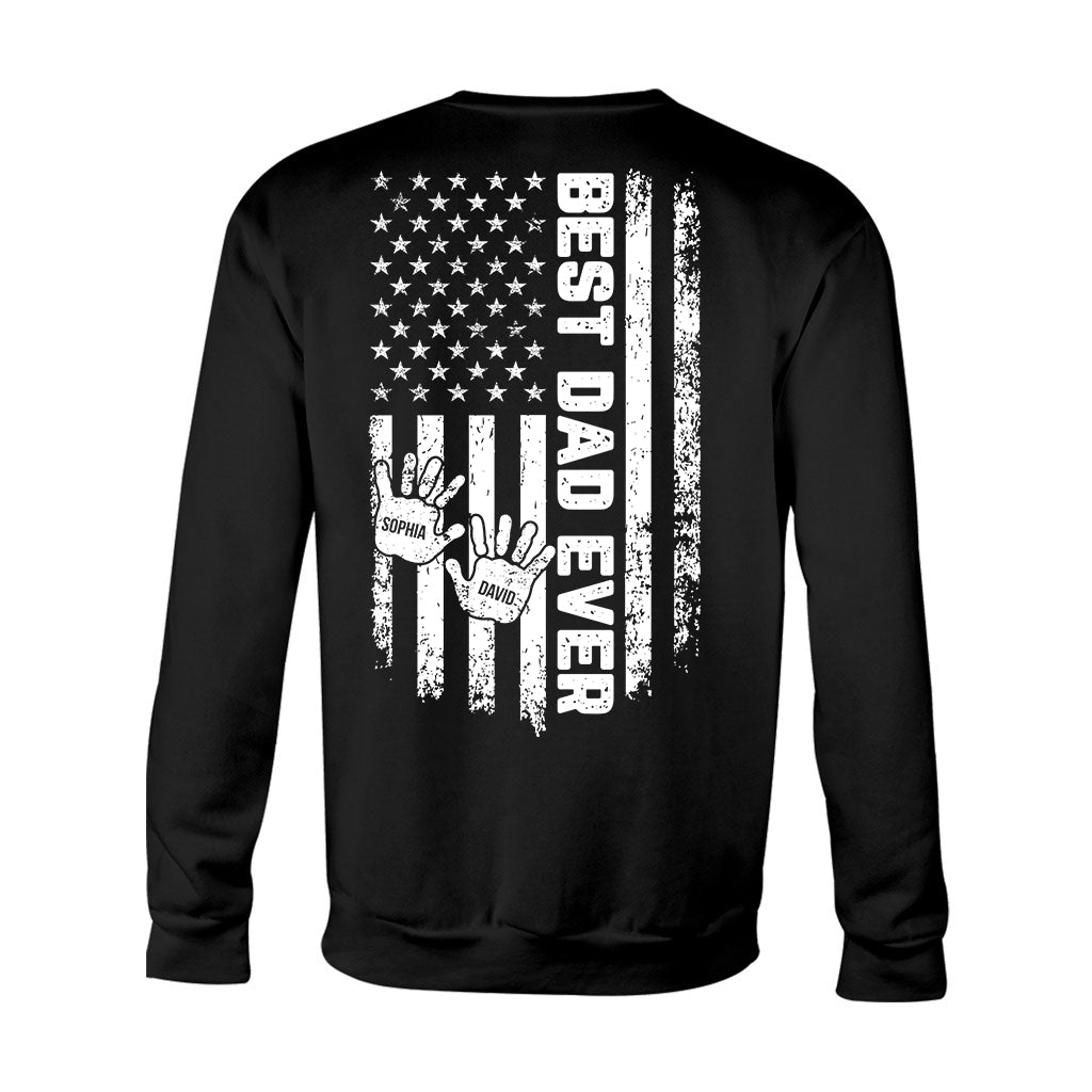 Meilleur papa du monde - T-shirt et sweat à capuche personnalisés pour papa