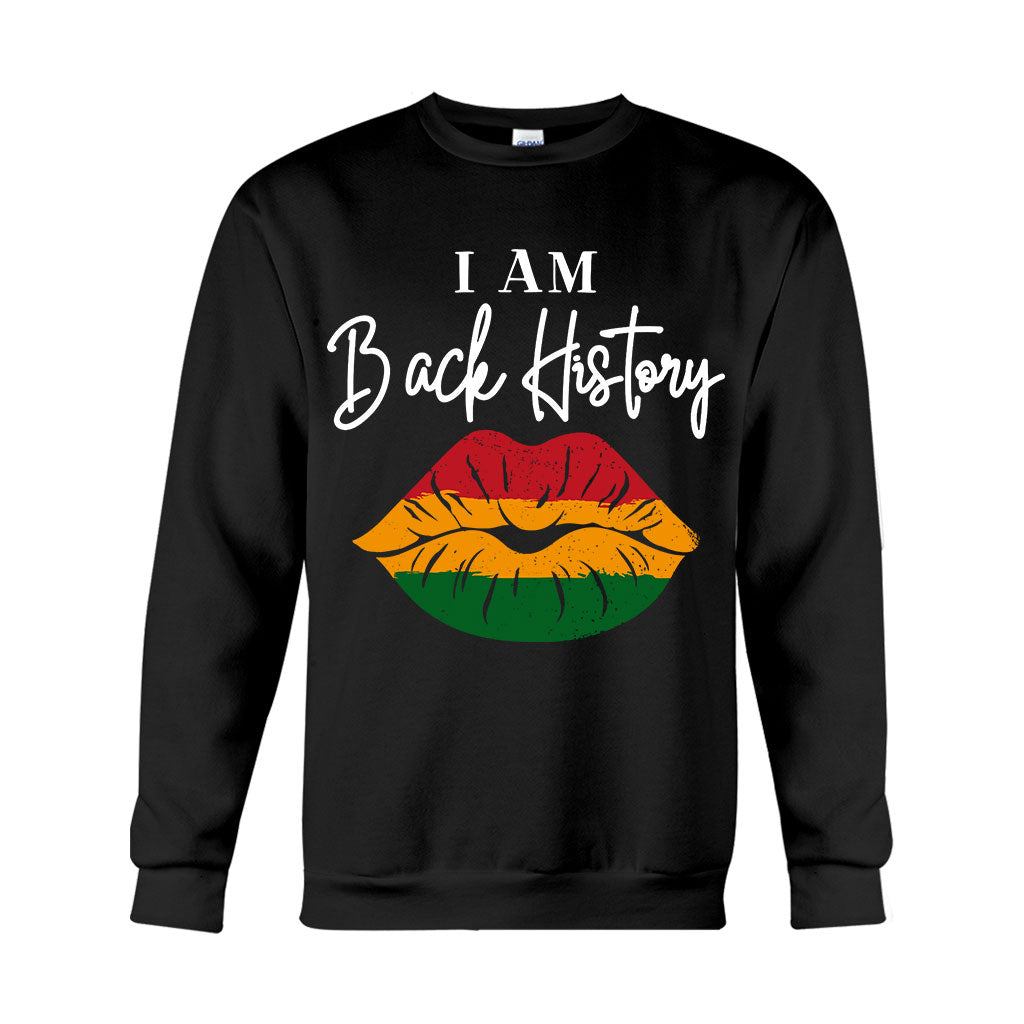 Je suis l'histoire des Noirs - T-shirt et sweat à capuche personnalisés pour Afro-Américains