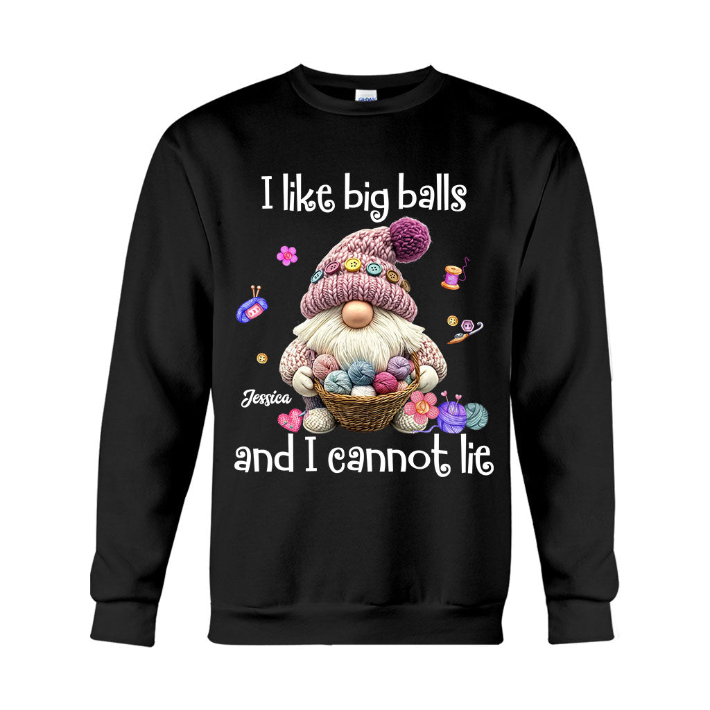 J'aime les grosses boules et je ne peux pas mentir - T-shirt et sweat à capuche personnalisés au crochet