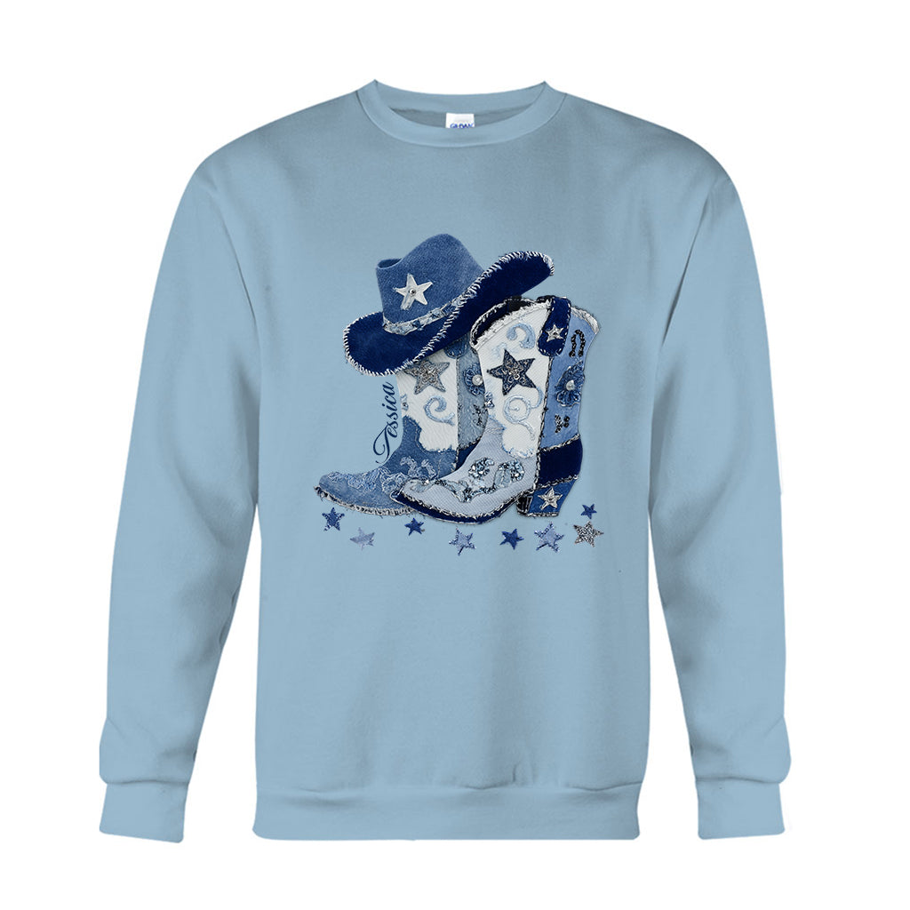 Bottes de cowgirl - T-shirt et sweat à capuche personnalisés pour cowgirl