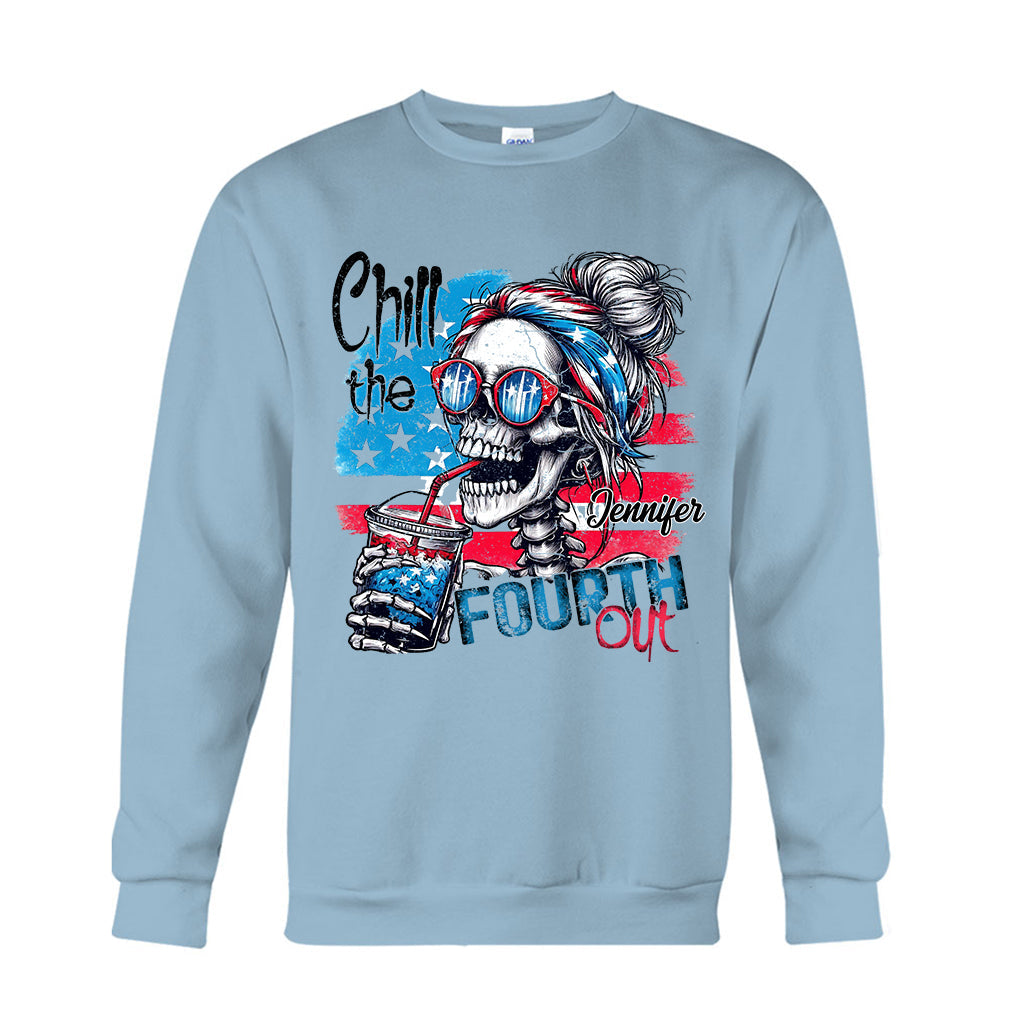 Chill the Fourth Out - T-shirt et sweat à capuche personnalisés avec tête de mort