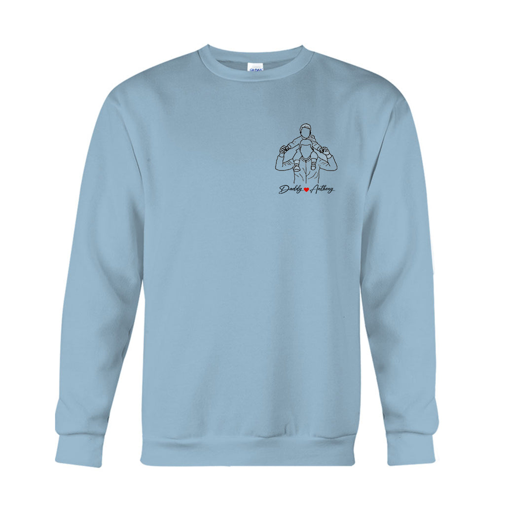 Meilleur papa du monde - T-shirt et sweat à capuche personnalisés pour papa