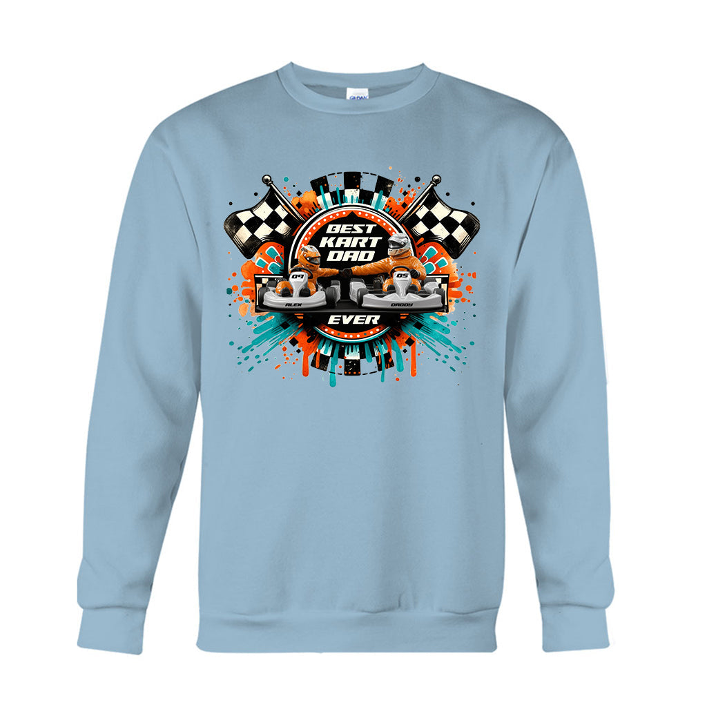 Kart Racing Loving Dad & Kid - Personalized Father T-shirt And Hoodie