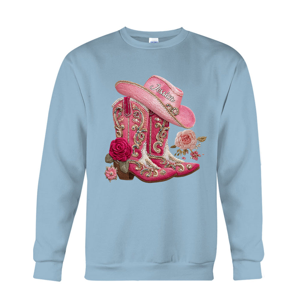 Bottes de cowgirl - T-shirt et sweat à capuche personnalisés pour cowgirl