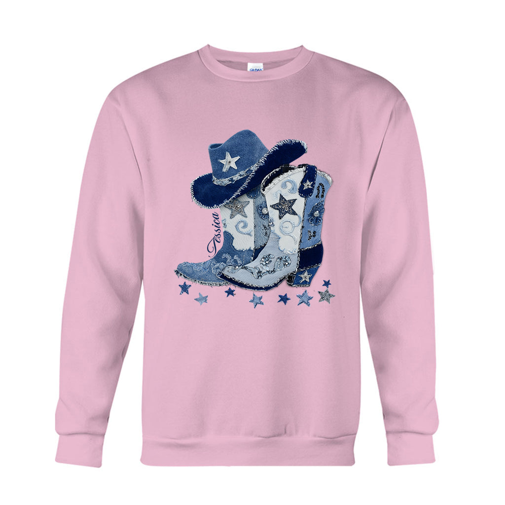 Bottes de cowgirl - T-shirt et sweat à capuche personnalisés pour cowgirl