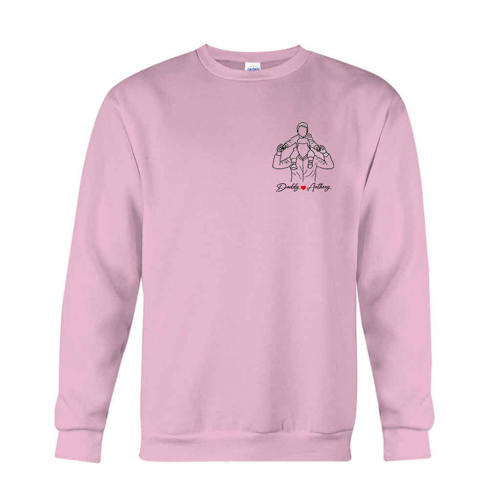 Meilleur papa du monde - T-shirt et sweat à capuche personnalisés pour papa