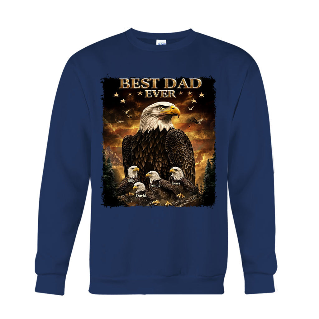 Best Dad Ever - Personalized Father T-shirt And Hoodie