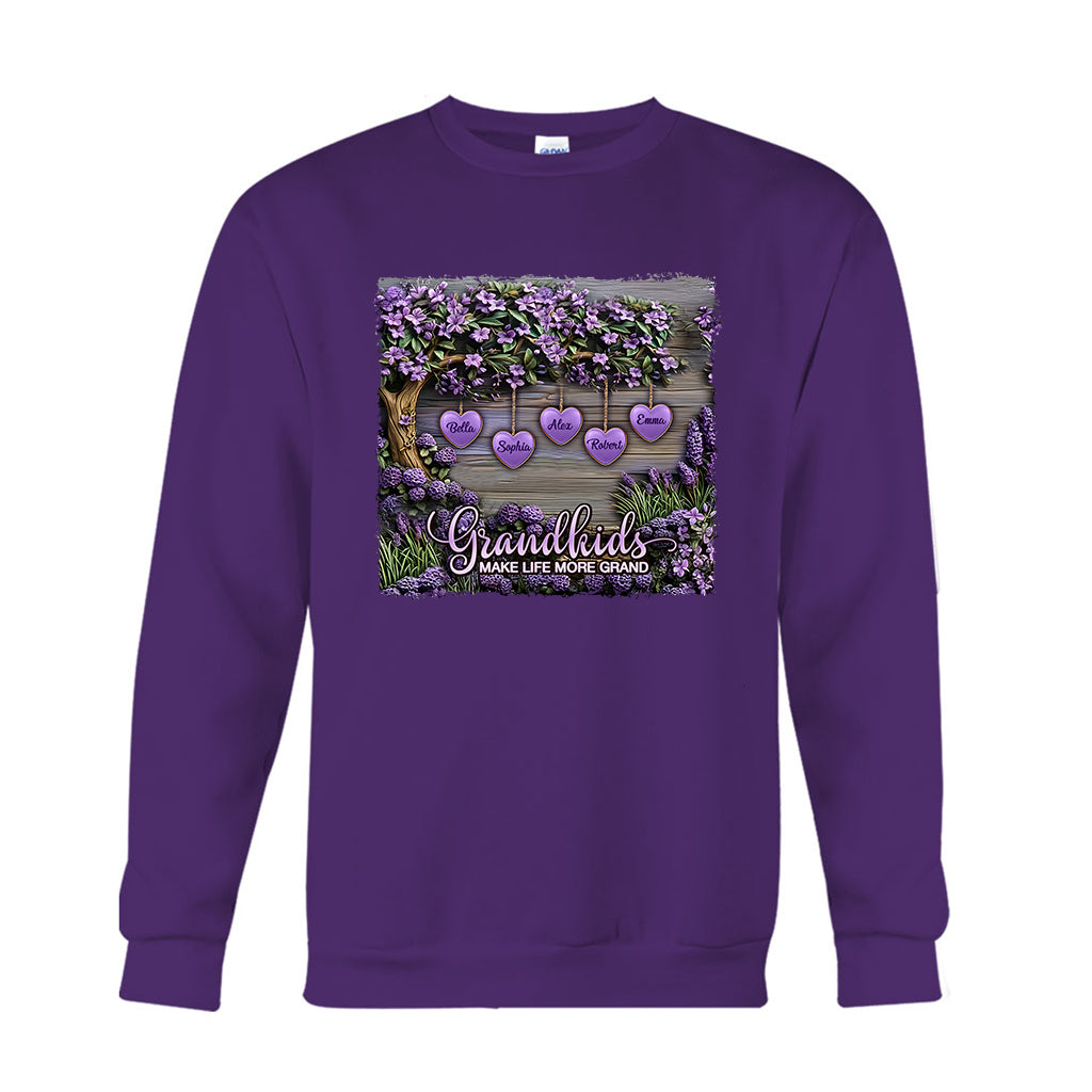 Les petits-enfants rendent la vie plus belle - T-shirt et sweat à capuche personnalisés pour grand-mère