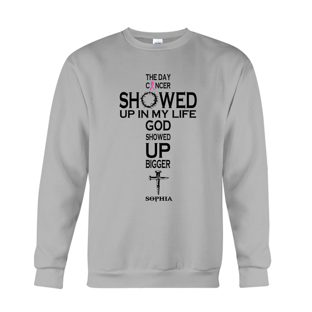 La foi plutôt que la peur - T-shirt et sweat à capuche personnalisés pour la sensibilisation au cancer du sein