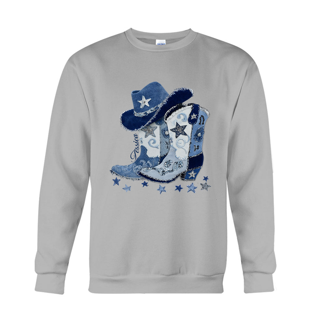 Bottes de cowgirl - T-shirt et sweat à capuche personnalisés pour cowgirl