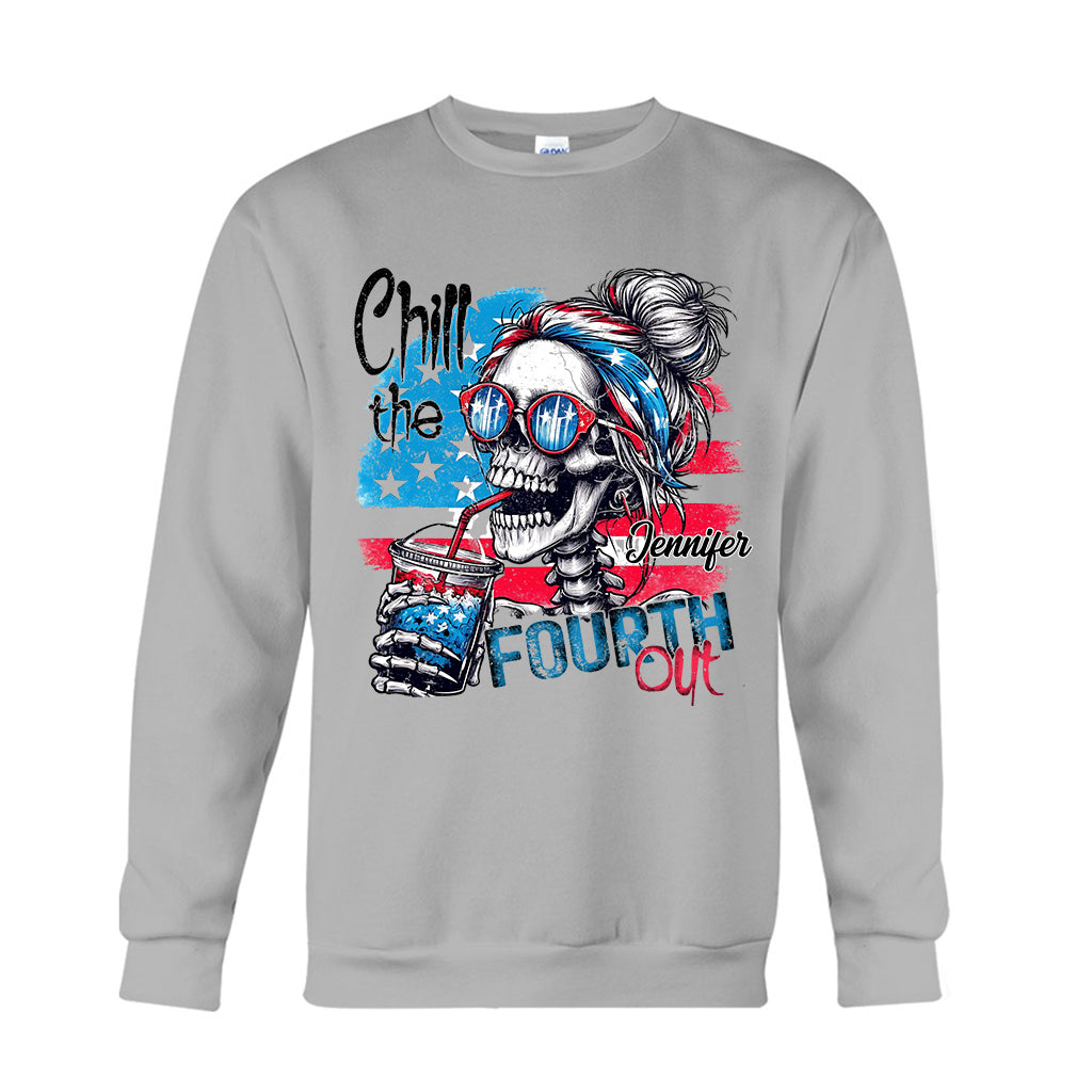 Chill the Fourth Out - T-shirt et sweat à capuche personnalisés avec tête de mort