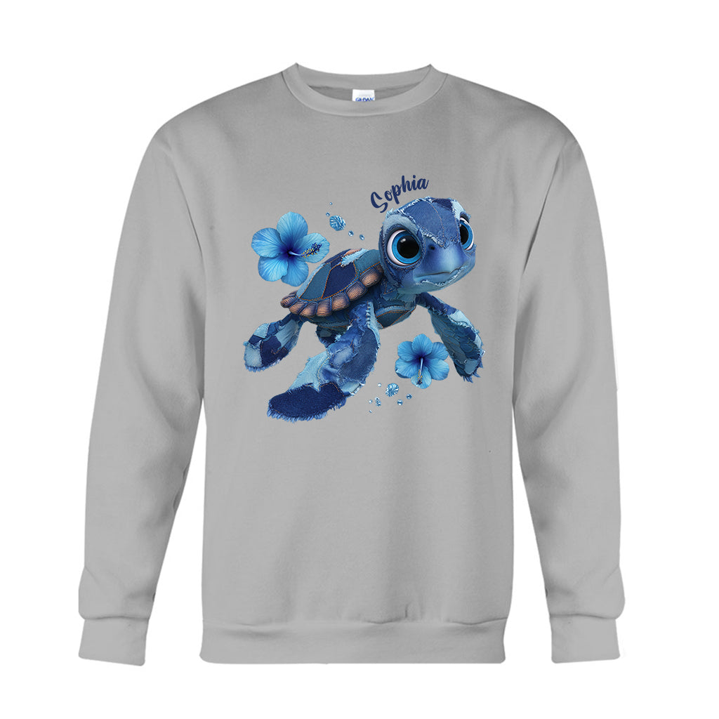 T-shirt et sweat à capuche personnalisés « Love Turtle » - T-shirt et sweat à capuche tortue