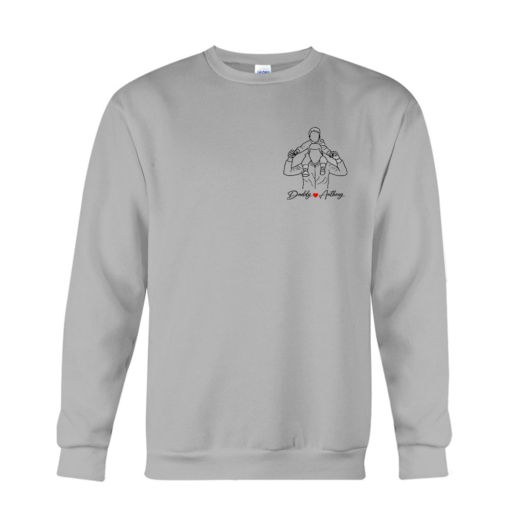 Meilleur papa du monde - T-shirt et sweat à capuche personnalisés pour papa