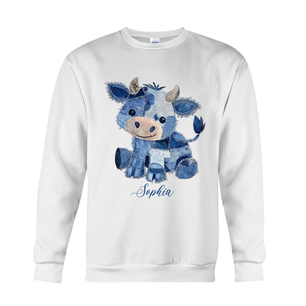 Mignonne vache des Highlands - T-shirt et sweat à capuche personnalisés avec une vache des Highlands