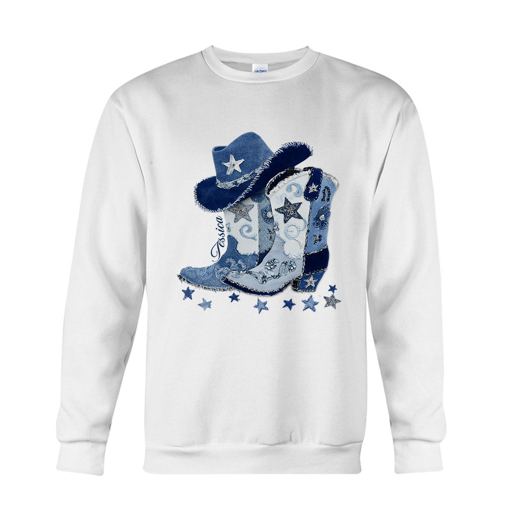 Bottes de cowgirl - T-shirt et sweat à capuche personnalisés pour cowgirl