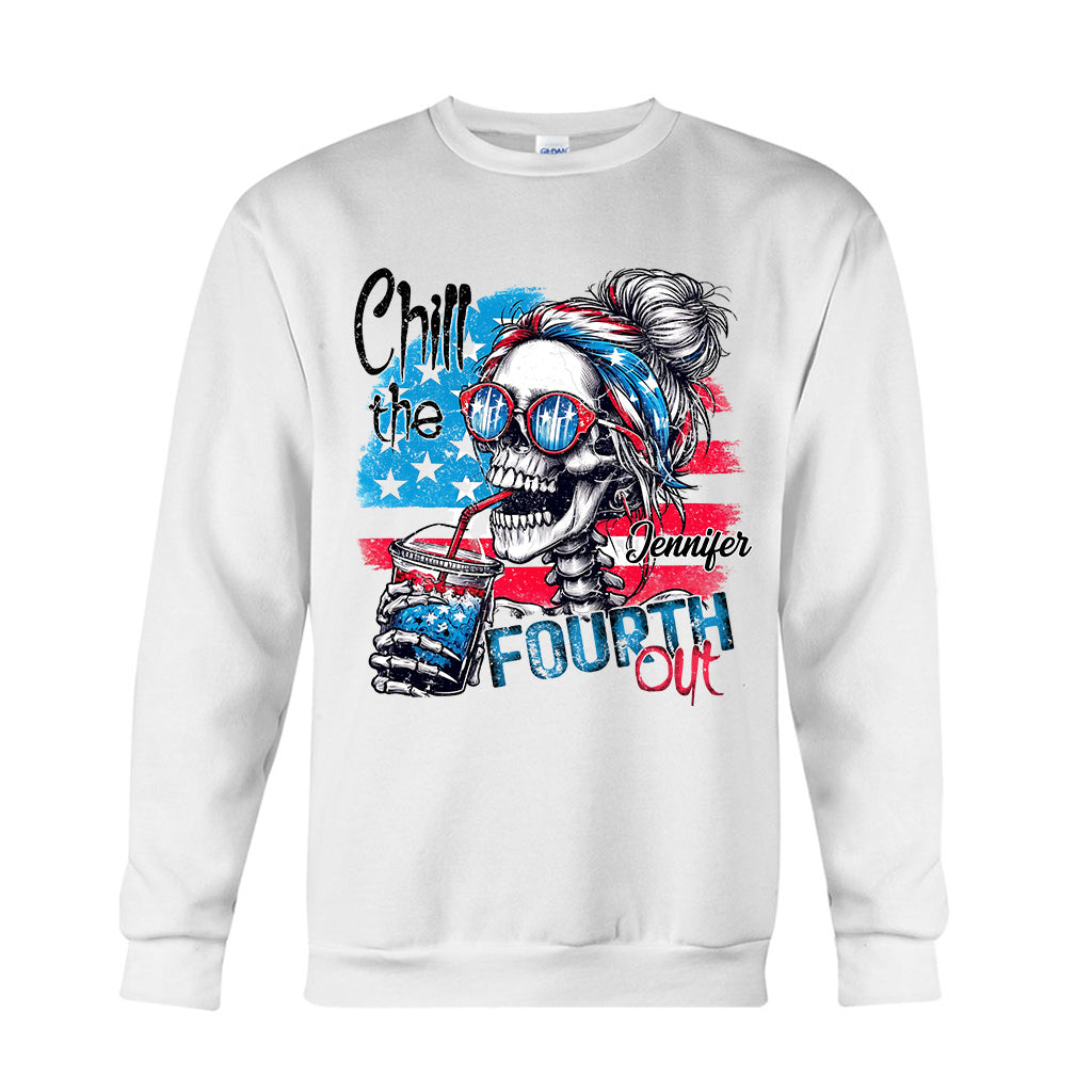 Chill the Fourth Out - T-shirt et sweat à capuche personnalisés avec tête de mort