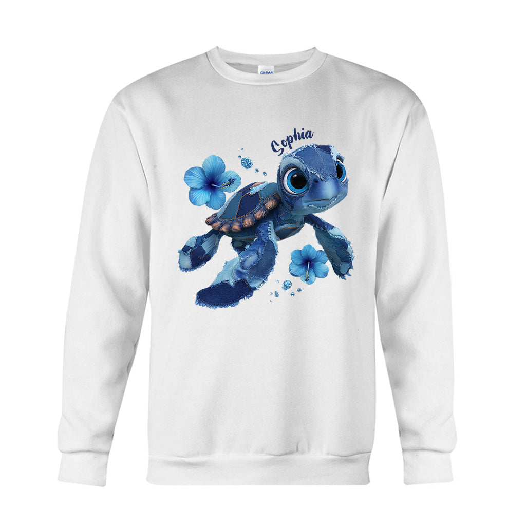 T-shirt et sweat à capuche personnalisés « Love Turtle » - T-shirt et sweat à capuche tortue