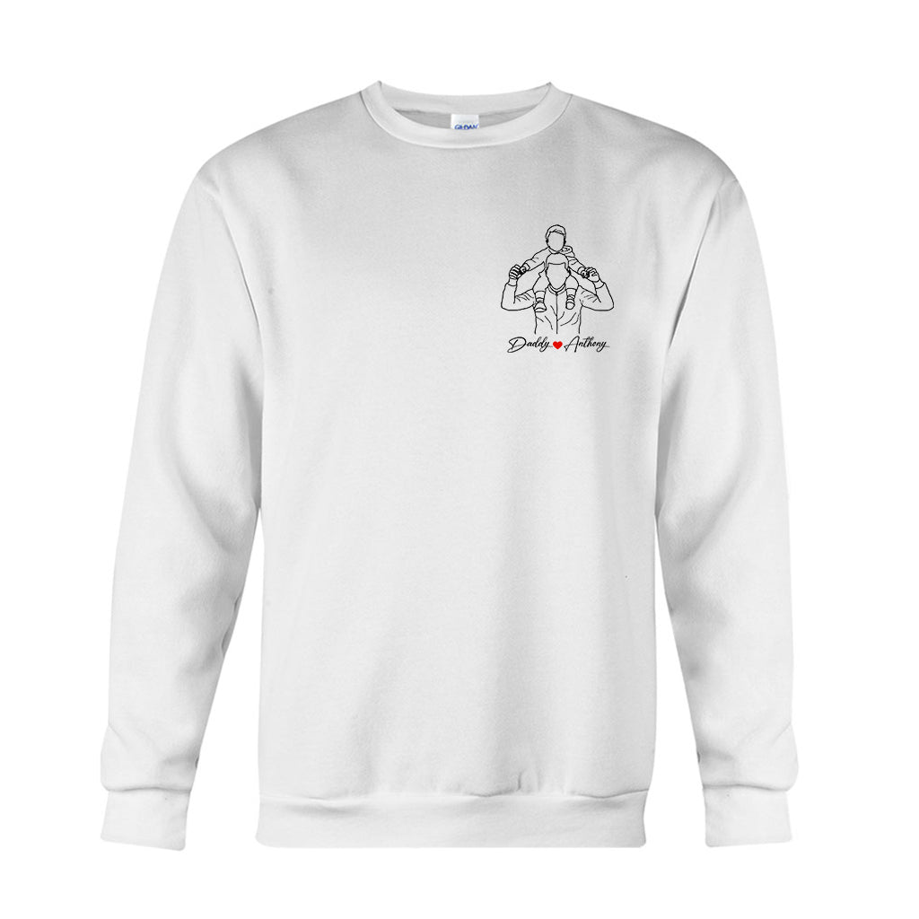Meilleur papa du monde - T-shirt et sweat à capuche personnalisés pour papa