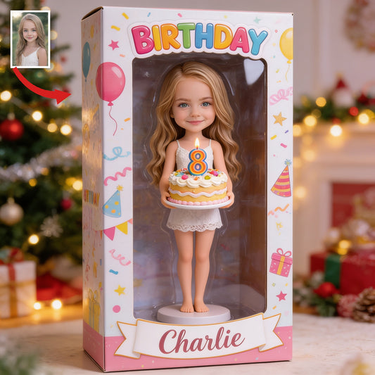 Coffret d'Affichage Acrylique Personnalisé pour le 8ème Anniversaire de Fille