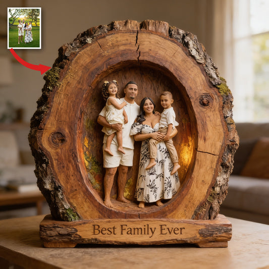 Plaque Acrylique Personnalisée Famille Latino de Quatre
