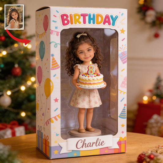 Coffret en Acrylique Personnalisé pour le 8ème Anniversaire d'une Petite Fille Latina