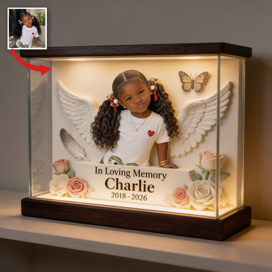 Plaque Acrylique Personnalisée En Mémoire d'une Petite Fille Noire