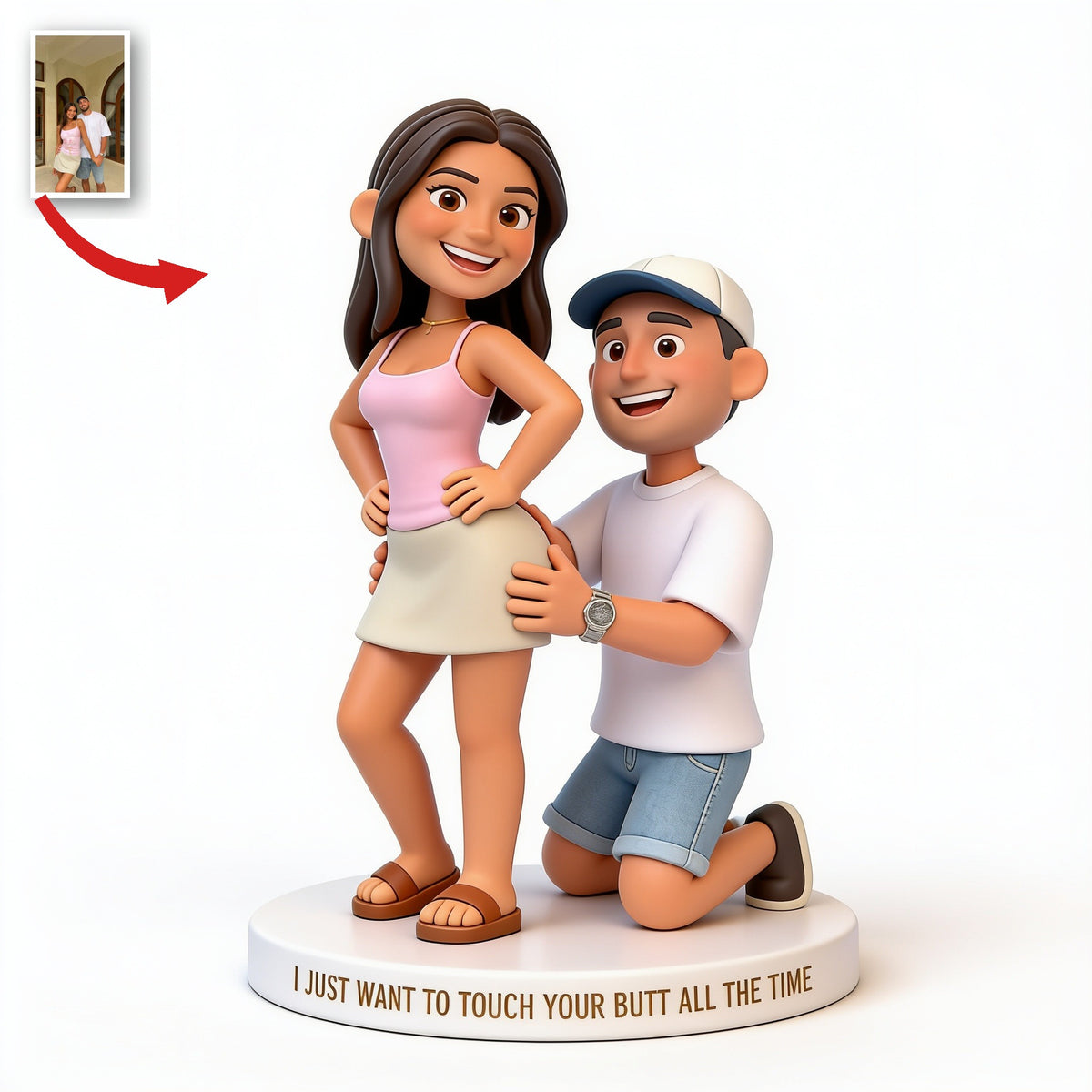 Personalized Custom Photo Latino Couple Funny Acrylic Plaque Romantic Gift