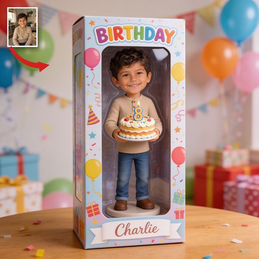 Boîte d'affichage acrylique personnalisée pour le 8ème anniversaire, cadeau pour fils, petit-fils, neveu