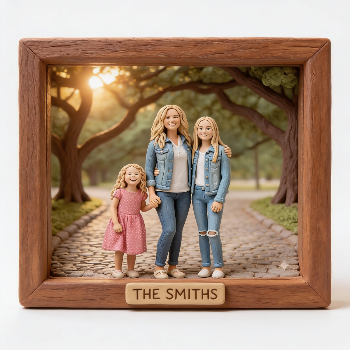 Personalized Custom Photo Single Mom Family Custom Shaped Acrylic Plaque Keepsake Gift