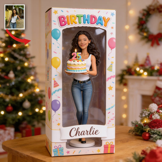 Coffret d'affichage en acrylique personnalisé pour le 25e anniversaire d'une femme Latina