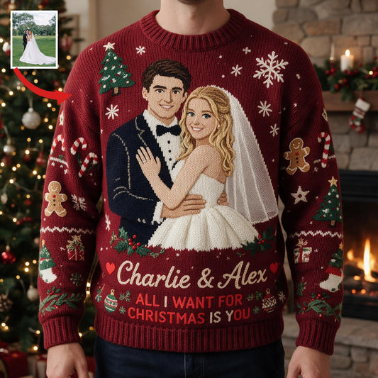 Pull moche personnalisé pour le 10e anniversaire de mariage 2016