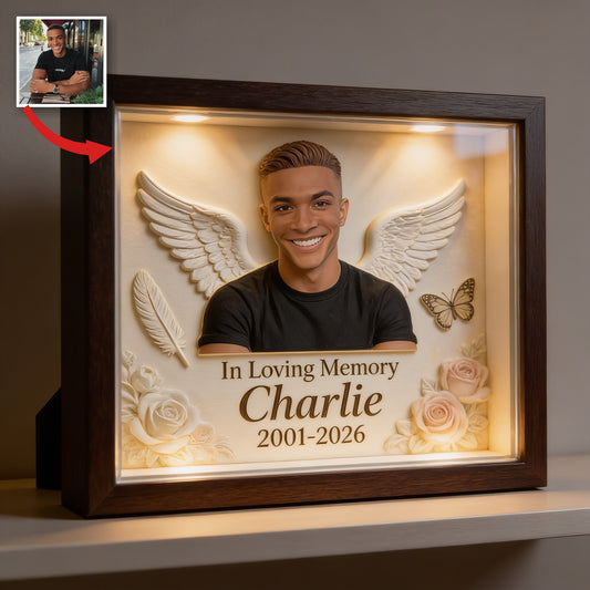 Plaque en Acrylique Personnalisée en Mémoire d'un Homme Noir