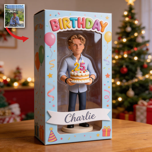 Coffret d'affichage en acrylique personnalisé pour le 25e anniversaire pour lui