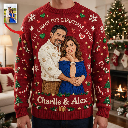 Pull moche personnalisé 30e anniversaire 1996 couple latino d'âge moyen