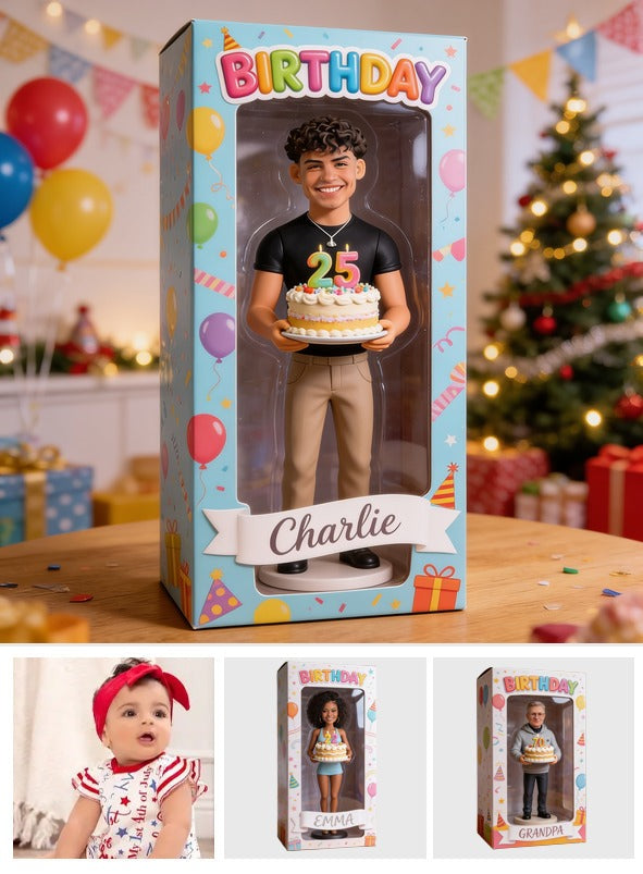 Personalized 25th Birthday Latino Man Acrylic Display Box Gift for Him