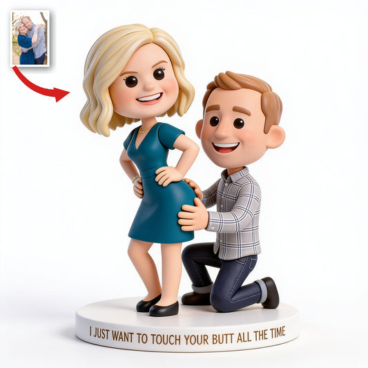 Personalized Custom Photo Middle-Aged Couple Funny Acrylic Plaque Husband Wife Gift