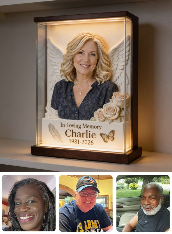 Personalized In Loving Memory Middle-Aged Woman Memorial Acrylic Plaque, Mom Wife Keepsake