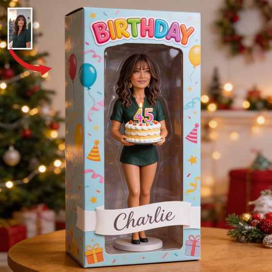 Coffret d'affichage acrylique personnalisé pour le 45e anniversaire d'une femme latina