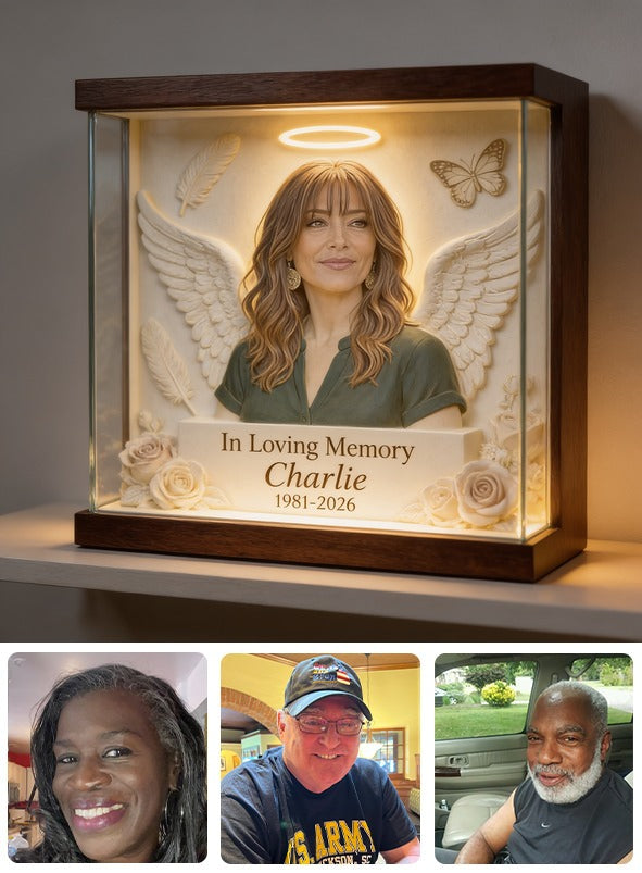 Personalized In Loving Memory Middle-Aged Latina Woman Memorial Acrylic Plaque Mom Wife Keepsake