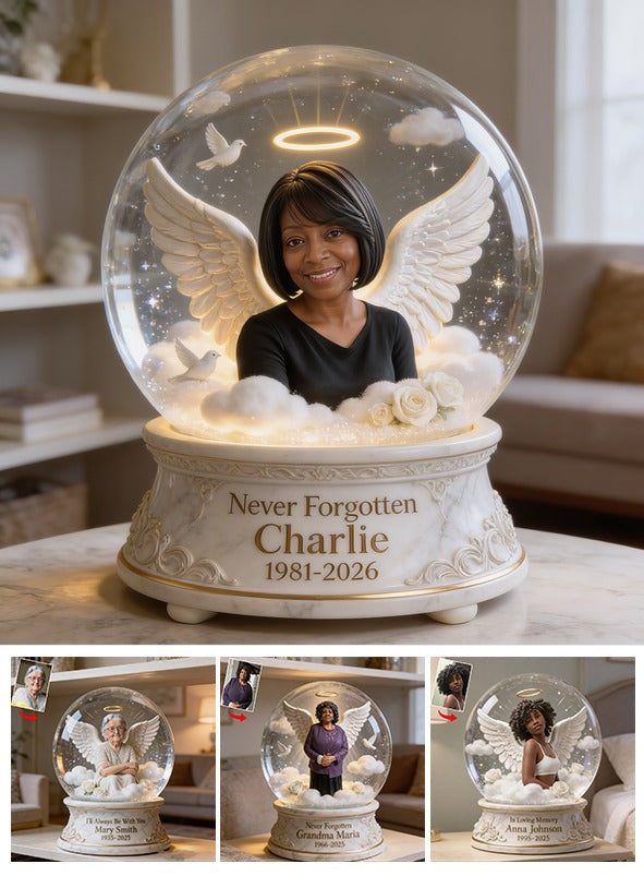 Personalized Memorial Middle-Aged Black Woman Custom Shaped Acrylic Plaque Sympathy Gift