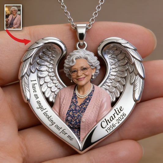 Pendentif Mémorial Personnalisé pour Femme Noire Âgée