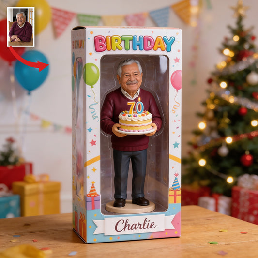 Cadeau Personnalisé pour le 70ème Anniversaire d'un Homme Latino Âgé