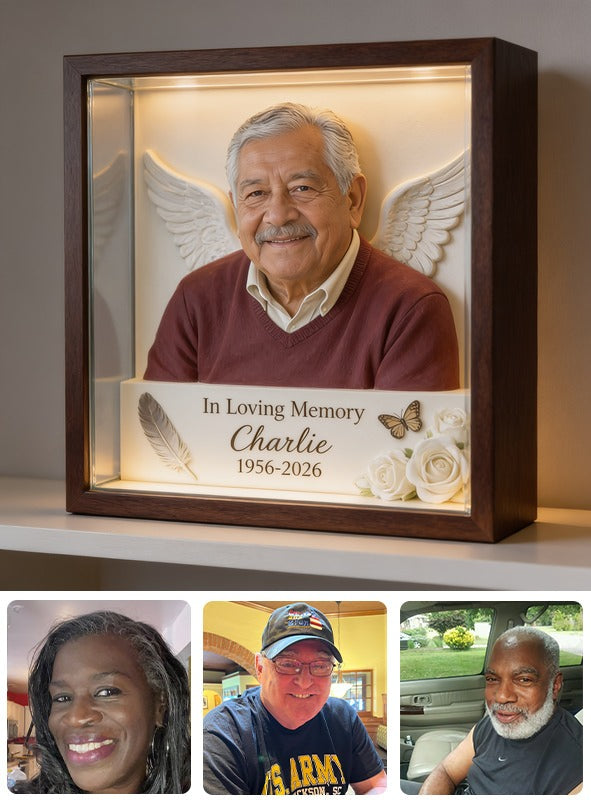 Personalized In Loving Memory Older Latino Man Grandpa Custom Acrylic Plaque